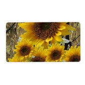 Floral Labels Zonnebloem (Voorkant)