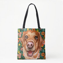 Floral Labrador Dog