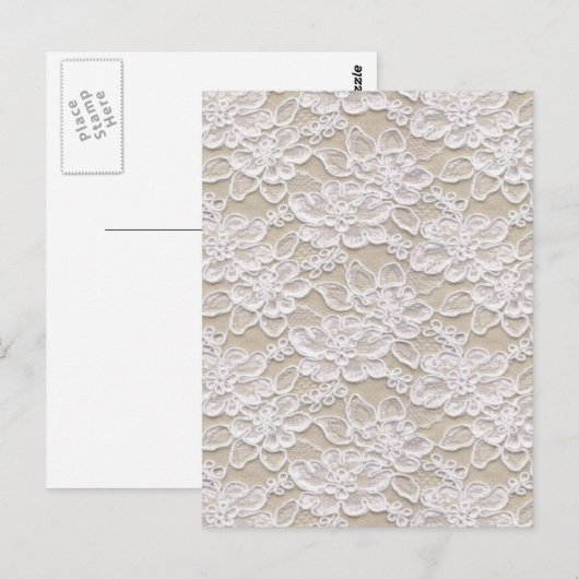  Floral Lace Briefkaart (Voorkant / Achterkant)