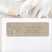 Floral Lace Butterfly Wedding Etiket (Insitu)