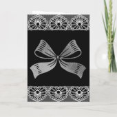 Floral Lace Design 15th Years Wedding Jubileum Kaart (Achterkant)