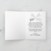 Floral Lace Design 15th Years Wedding Jubileum Kaart (Binnen)