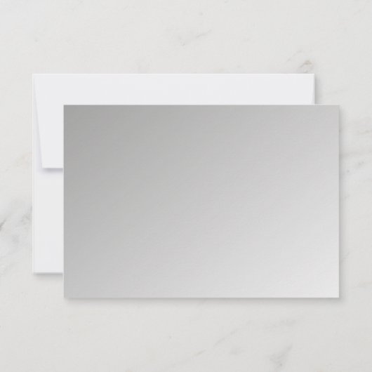 Floral Lace Design en Zilver antwoord (Achterkant)