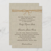 Floral  Lace Design Wedding Kaart (Voorkant / Achterkant)