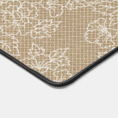 Floral Lace Kraft Foto Afbeelding Bureaumat (Hoek)