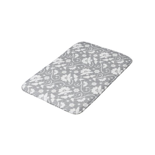 Floral Lace Pattern Badmat (Gekanteld)