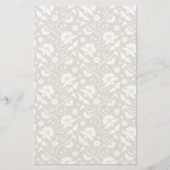 Floral Lace Pattern Briefpapier (Voorkant)