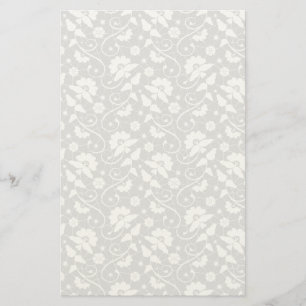 Floral Lace Pattern Briefpapier