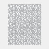 Floral Lace Pattern Fleece Deken (Voorkant)