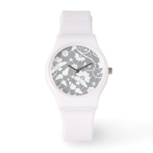 Floral Lace Pattern Horloge