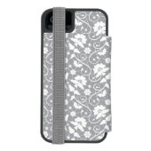 Floral Lace Pattern Incipio iPhone Portemonnee Hoesje (Agenda Achterkant)
