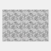 Floral Lace Pattern Inpakpapier Vel (Voorkant 3)