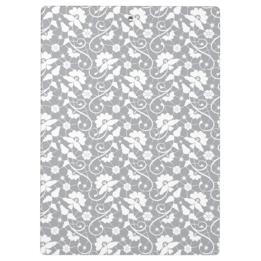 Floral Lace Pattern Klembord (Achterkant)