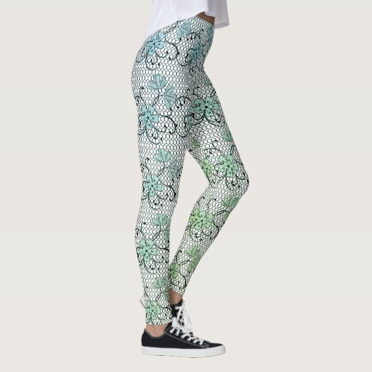 Floral Lace Pattern Leggings (Rechts)