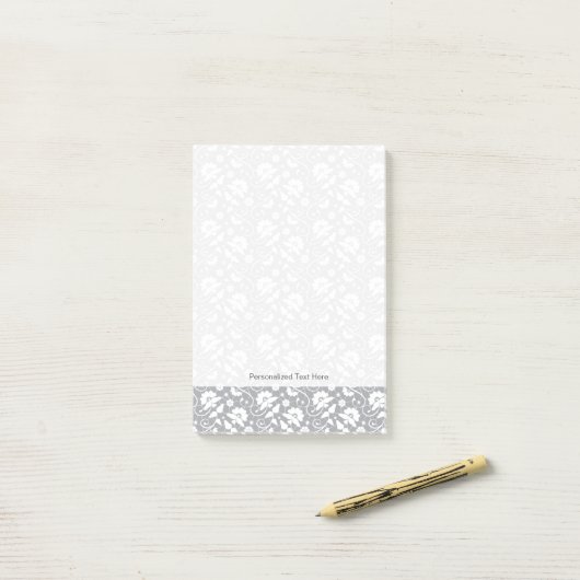 Floral Lace Pattern Post-it® Notes (Op bureau)