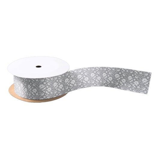 Floral Lace Pattern Satijnen Lint (Spoel)