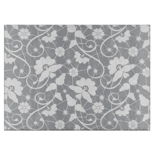 Floral Lace Pattern Snijplank (Voorkant)