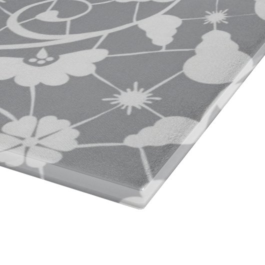 Floral Lace Pattern Snijplank (Hoek)