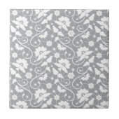 Floral Lace Pattern Tegeltje (Voorkant)