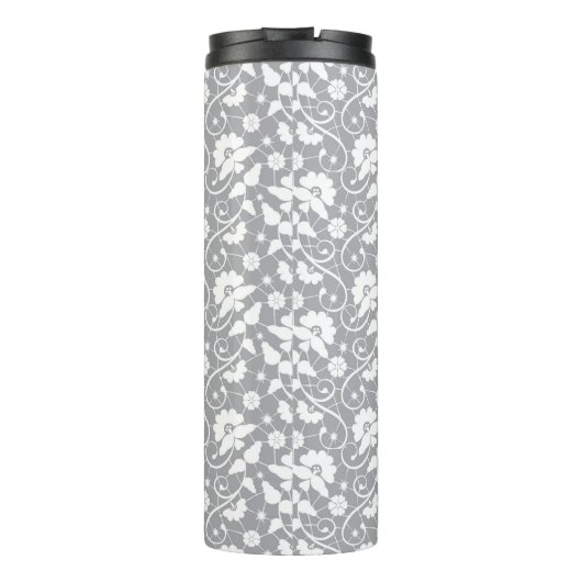 Floral Lace Pattern Thermosbeker (Achterkant)