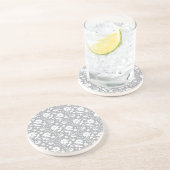 Floral Lace Pattern Zandsteen Onderzetter (Zijkant)