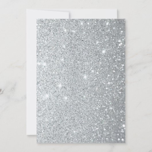 Floral Lace Quinceanera Kaart (Achterkant)