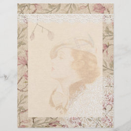Floral Lace  Scrapbook Paper