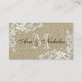 Floral Lace Style Design plaatskaart Plaatskaartje (Achterkant)