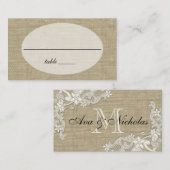 Floral Lace Style Design plaatskaart Plaatskaartje (Voorkant / Achterkant)