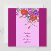 Floral Lady Birthday Kaart (Achterkant)