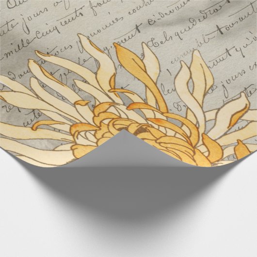 Floral Lady Decoupage Poster Cadeaupapier (Hoek)