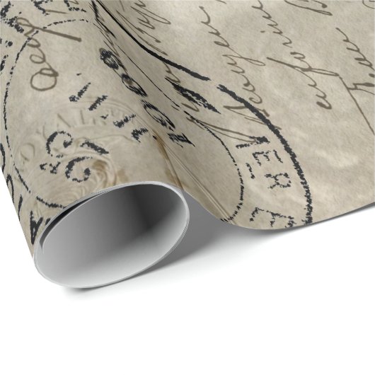 Floral Lady Decoupage Poster Cadeaupapier (Rol Hoek)