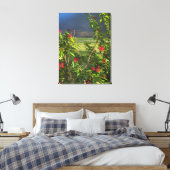 Floral Lake uitzicht Canvas Afdruk (Insitu (Slaapkamer))