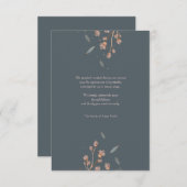 Floral Lamentation Sympathie Hartelijk dank Kaart (Voorkant / Achterkant)