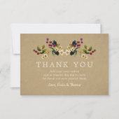 Floral Land Dank je kaarten (Voorkant)