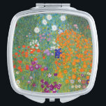 Floral Landscape Gustav Klimt Make-up Spiegeltje<br><div class="desc">Een compacte spiegel met de nieuwe kunstschilderij Gustav Klimt (1862-1918),  Flower Garden (c. 1906). Een tuin vol kleurrijke petunies,  asters en andere bloemen.</div>