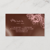 Floral Landscaping Visitekaartje Bruin Roze (Achterkant)