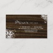 Floral Landscaping Visitekaartje Hout Donker (Achterkant)