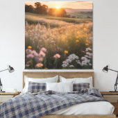 Floral Landschap Canvas Afdruk (Insitu (Slaapkamer))