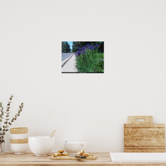 Floral langs pad poster (Keuken)