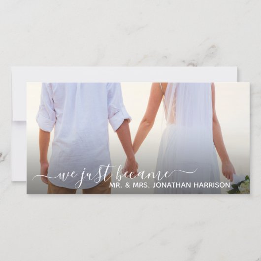 Floral Lantaarns de heer Mrs. Foto gewoon gehuwd w Aankondiging (Voorkant)