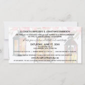 Floral Lantaarns de heer Mrs. Foto gewoon gehuwd w Aankondiging (Achterkant)