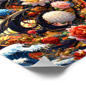 Floral Lantern Queen versierd koninklijke schoonhe Poster (Hoek)