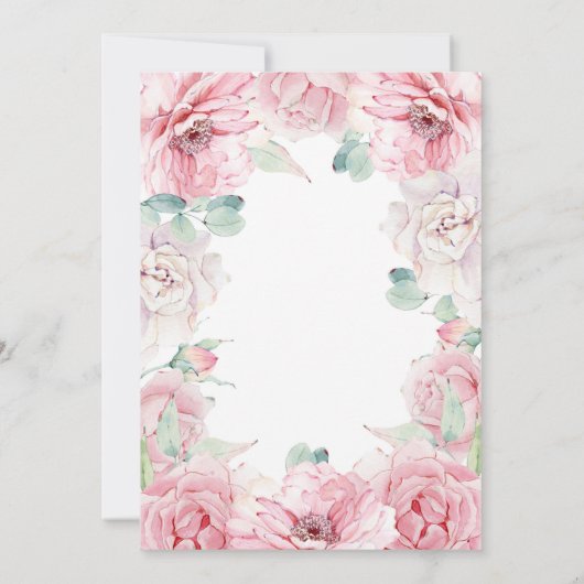 Floral Lantern Vrijgezellenfeest Kaart (Achterkant)