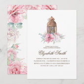 Floral Lantern Vrijgezellenfeest Kaart (Voorkant / Achterkant)