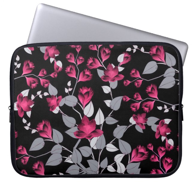 Floral Laptop Sleeve (Voorkant)