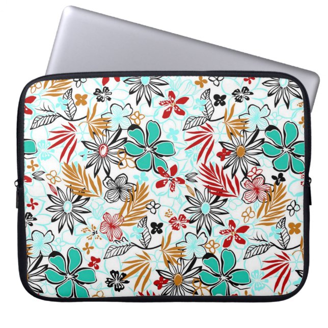 Floral Laptop Sleeve (Voorkant)