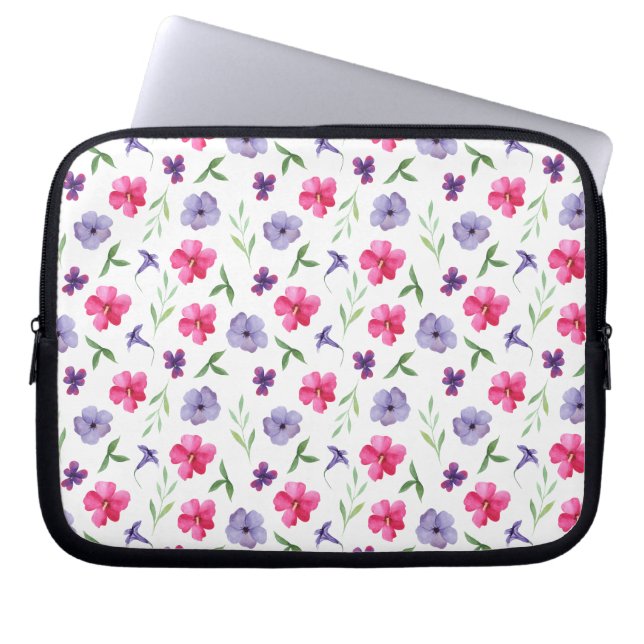 Floral Laptop Sleeve (Voorkant)
