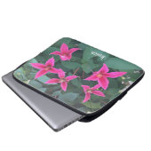 Floral laptophoes laptop sleeve (Voorkant onderkant)