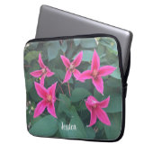 Floral laptophoes laptop sleeve (Voorkant Links)